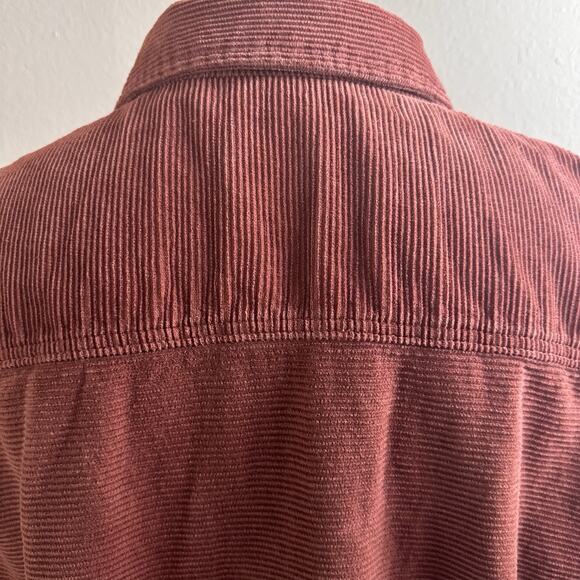 Pacific Northwest Union SEA WA Shacket shirt Men XXL Corduroy Burnt Orange - Picture 6 of 16